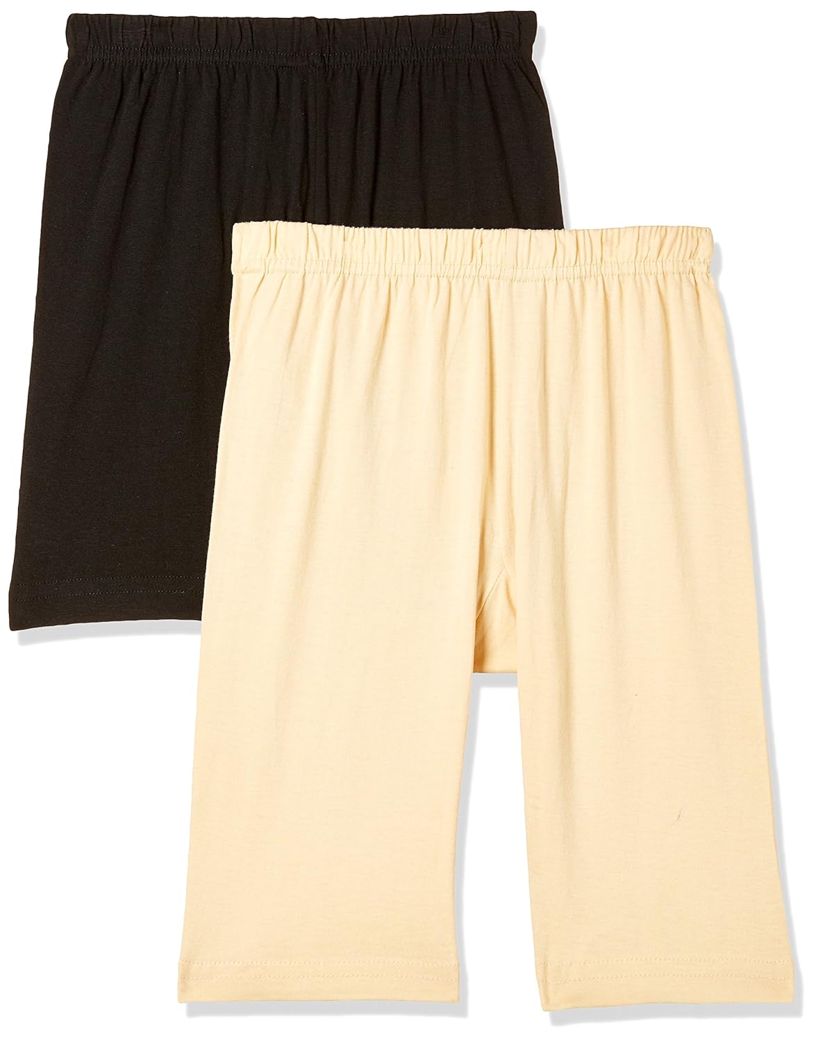 t t women's cotton sports shorts (pack of 2)