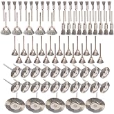 Hiqalty 80 Pcs Rotary Tool Wire Brushes Set,Stainless Steel Wire Wheels Pen Brush Kit Accessories for Rotary Tool,for Rust Removing Rotary Brushes for Machines