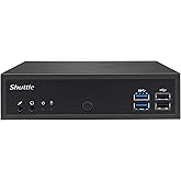 Shuttle XPC Slim DH02U7 Mini Barebone PC Embedded Intel Kabylake i7-7500U Processors and NVIDIA GeForce GTX 1050 Graphics No RAM No HDD/SSD No OS Black