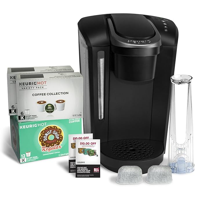 Keurig K-Select B Single Serve Coffee Maker with 24 K-Cups & 2 Water Filter Cartridges - Black
