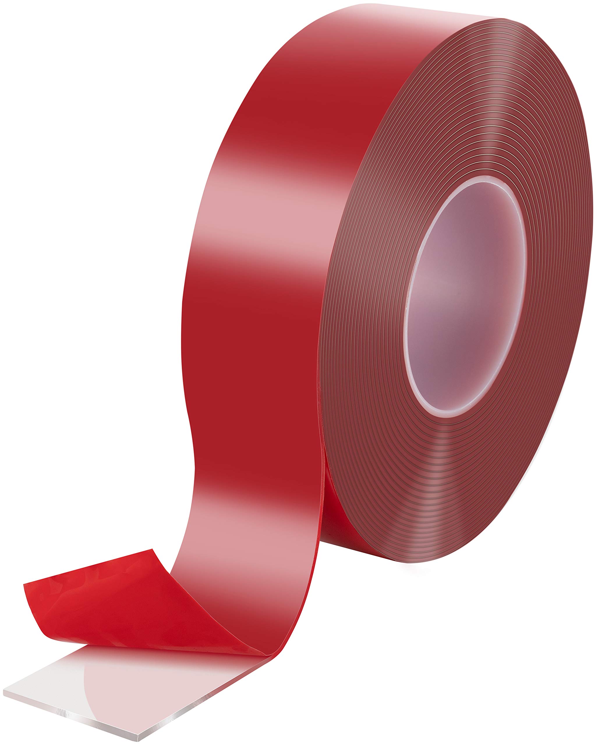 POPPSTAR double-sided adhesive tape (10m x 50mm x 2mm) Transparent acrylic adhesive tape