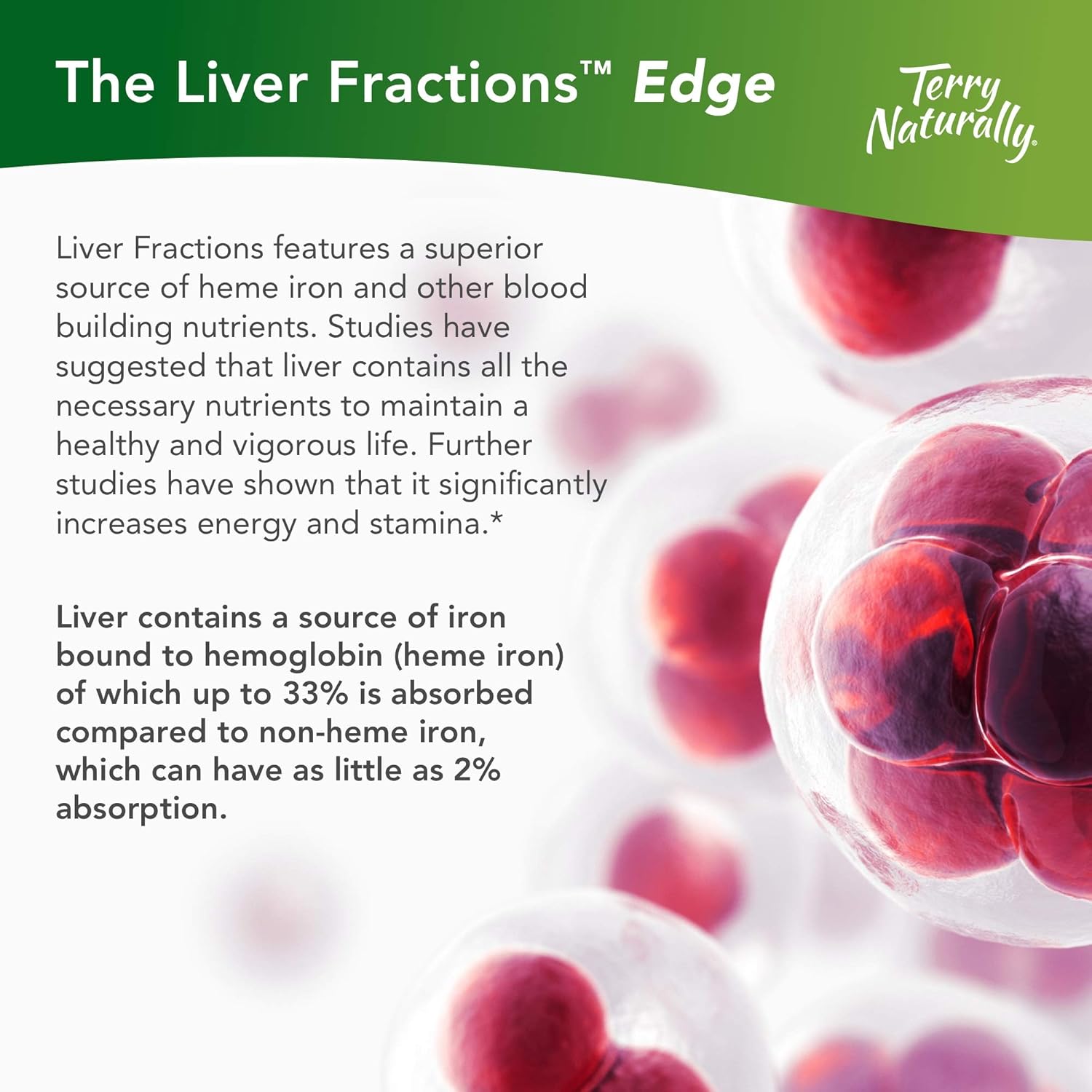 Terry Naturally Liver Fractions 90 Capsules Predigested Beef Liver