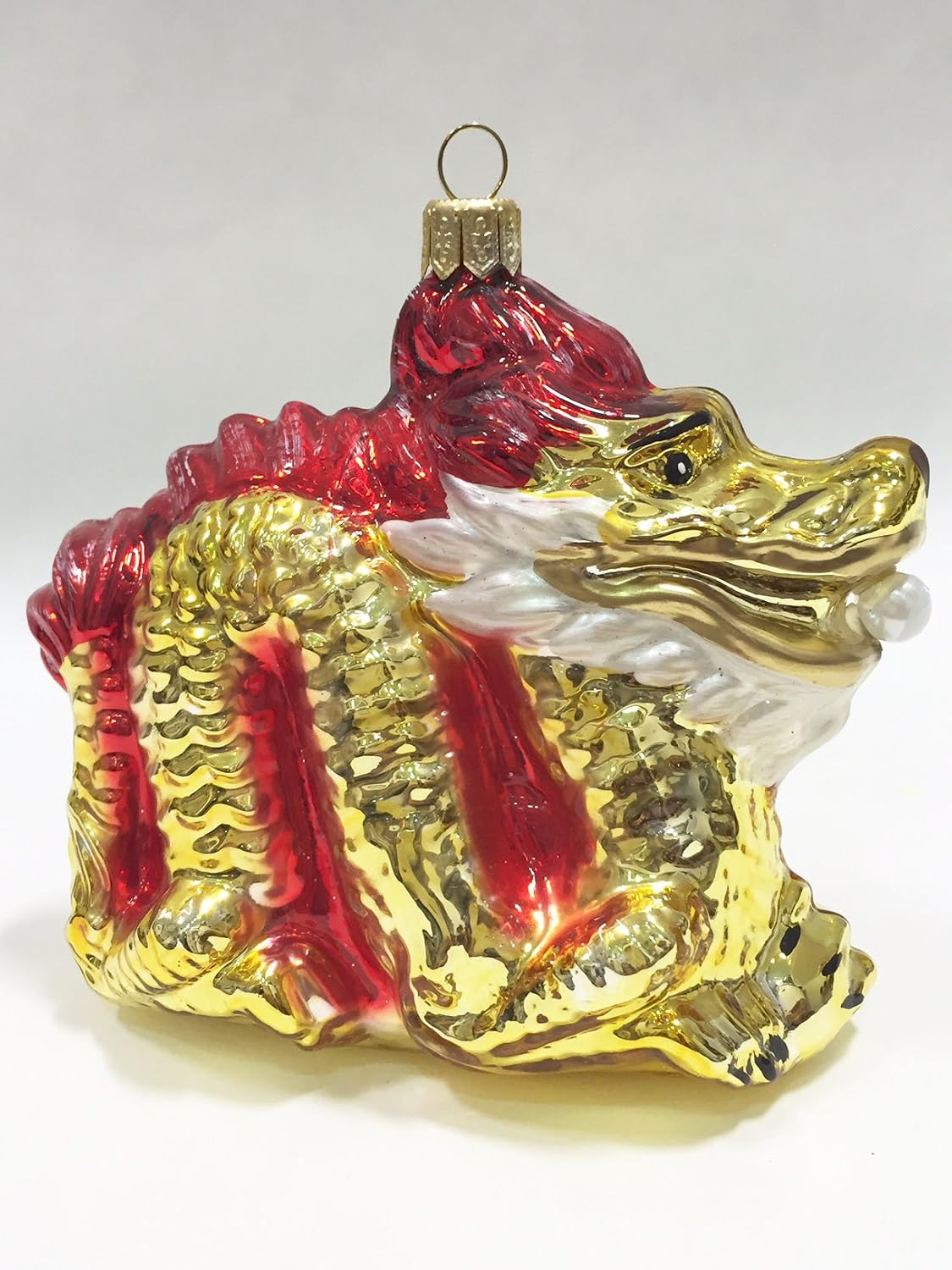 Ornaments to Remember DRAGON Christmas Ornament (Red/Gold