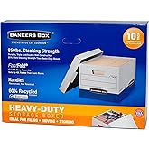 Bankers Box Heavy Duty File Boxes Letter/Legal, 10 Count