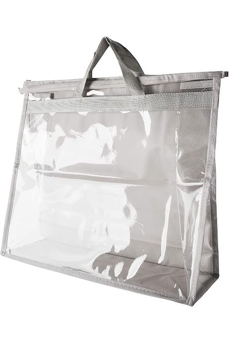 Funda Transparente De PVC Para Bolso - Impermeable, Plegable, 42x33x12 Cm, Protección Contra Lluvia Y Polvo