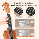 Vangoa 58.4 cm Mahogany Concert Ukulele Complete Kit view 6