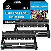 LeciRoba E310 E514 E515 Compatible Drum Unit Replacement for Dell | 2-Black for Dell E310dw E514dw E515dw E515dn E515 E514 Printer (Dell PVTHG, 593-BBKD, P7RMX) 12,000 Pages
