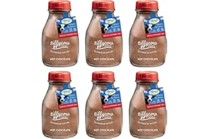 Silly Cow Farms Hot Chocolate Mix Rich Chocolate Delight Gluten Free, Non GMO Dairy Free Indulgence with Pure Peppermint Twist Flavor - Reusable Packaging - 16.9 oz Glass Bottle - Pack of 6