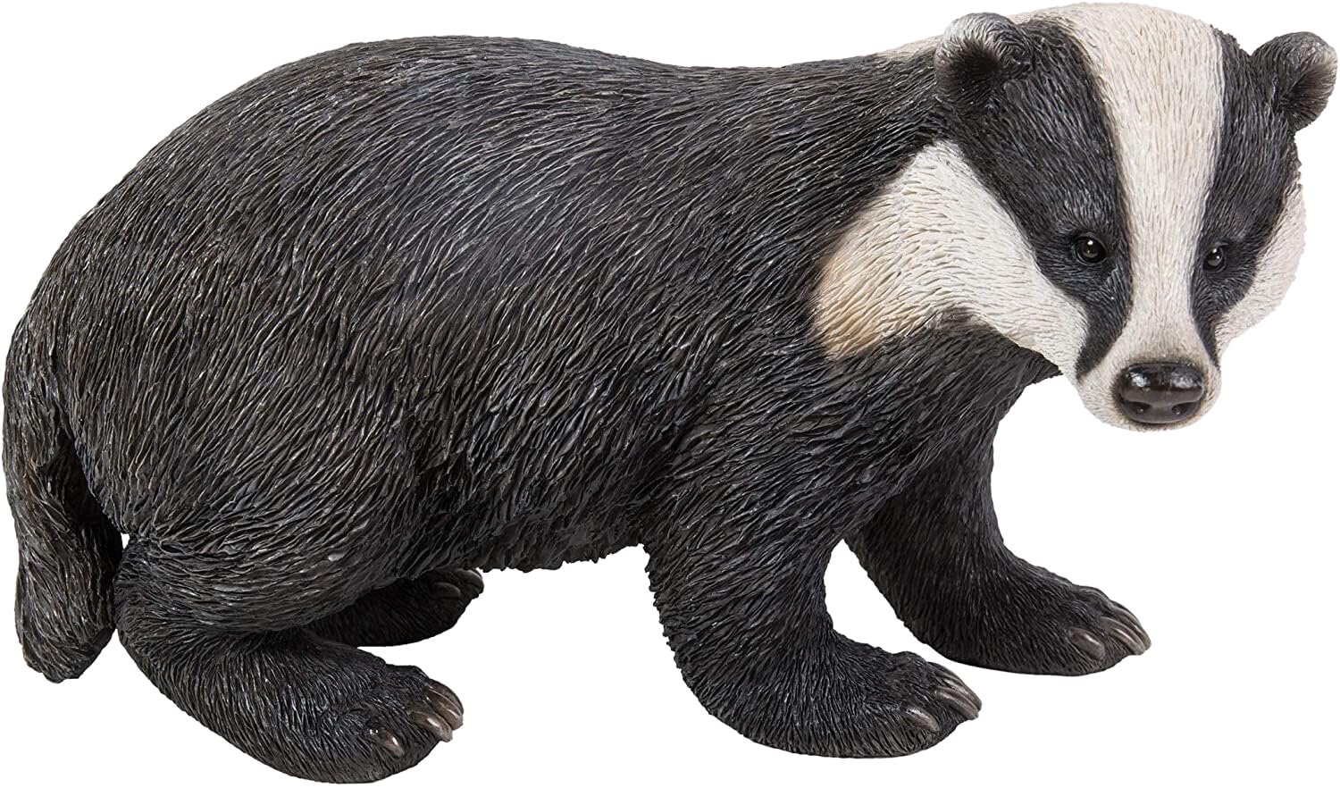 Real Life Woodland Badger | Highly Detailed Frost Resistant Resin Home or Garden Decoration | XRL-BADG-D