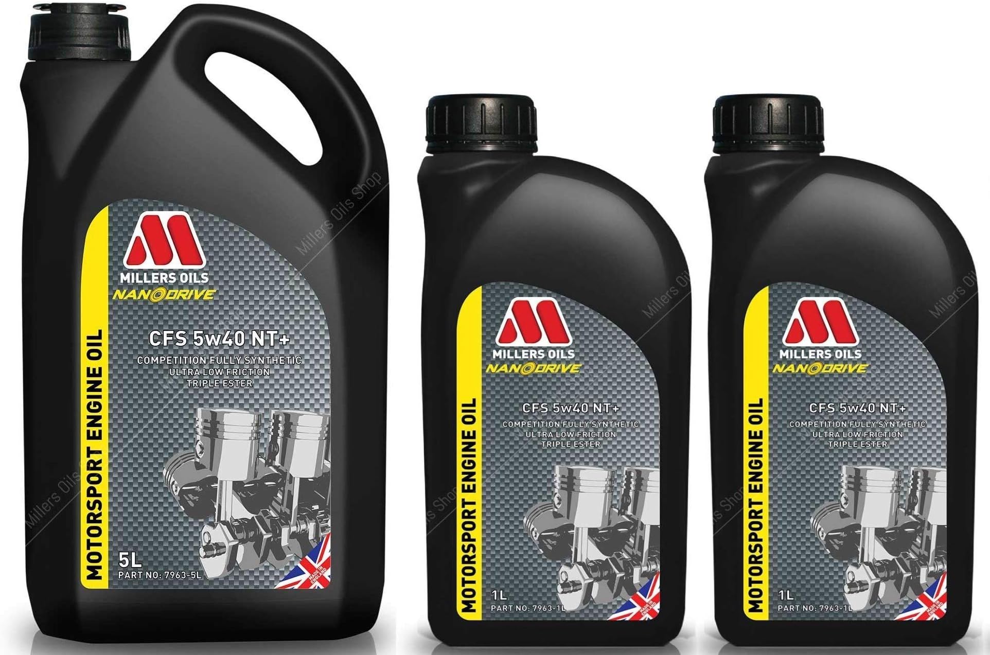 Millers CFS 5w40 NT+ Competition Fully Synthetic Nanodrive Engine Oil, 7 Litres