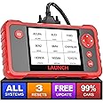 LAUNCH CRP123 V2.0 Plus Elite OBD2 Scanner, 2025 New Full System Lifetime Free Update Scan Tool with 3 Reset Oil Service, Throttle Adaption, SAS Relearn, Car Scanner for All Cars