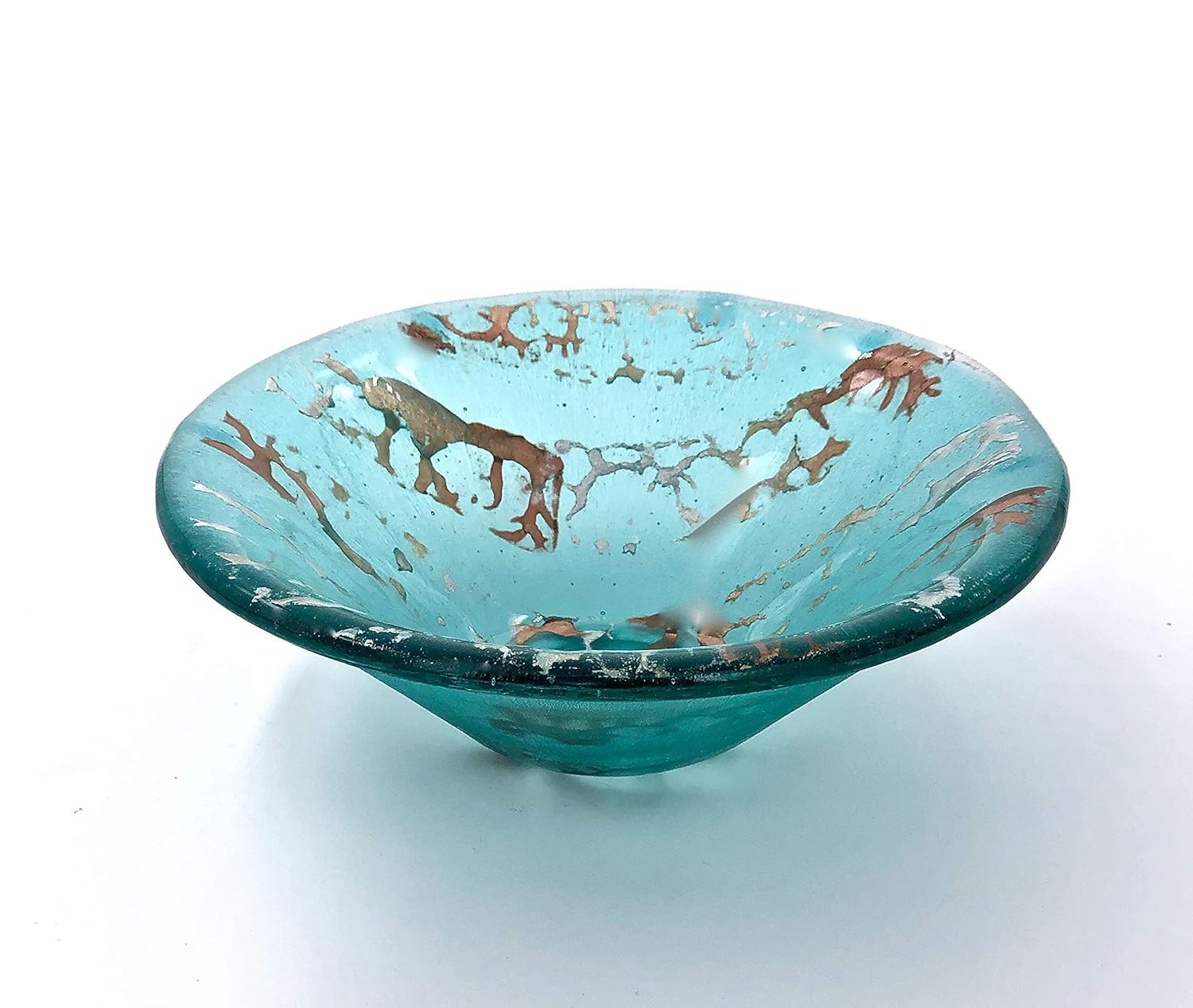 Amazon Com Aquamarine Blue Handcrafted Fused Glass Decorative