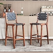 Akaka 本革スツール～Woven leather stool～ Stool #2 - Counter