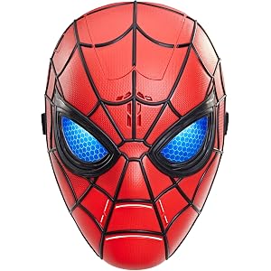 Marvel Studios Spider-Man: Brand New Day Wisecrackin’ Glow Mask, Electronic Role Play Toy, Super Hero Costume Mask and Toys f