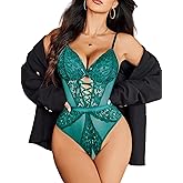 Avidlove Sexy Lingerie for Women Lace Teddy Lingerie Cut Out One Piece Lingerie Bodysuit Top Clubwear