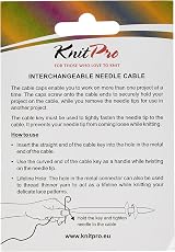 KnitPro Single Cable for Interchangeable Needles 76cm to 100cm Purple view 2