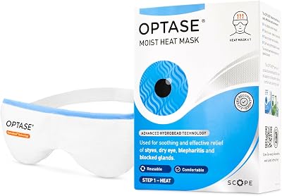 Optase Moist Heat Eye Mask HydroBead Technology Reusable