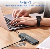 Omivine USB 3.0 Hub 4 Port Ultra-Slim 5Gbps Travel Extender view 2