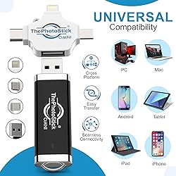 ThePhotoStick® Omni 128GB USB Flash Drive & Memory