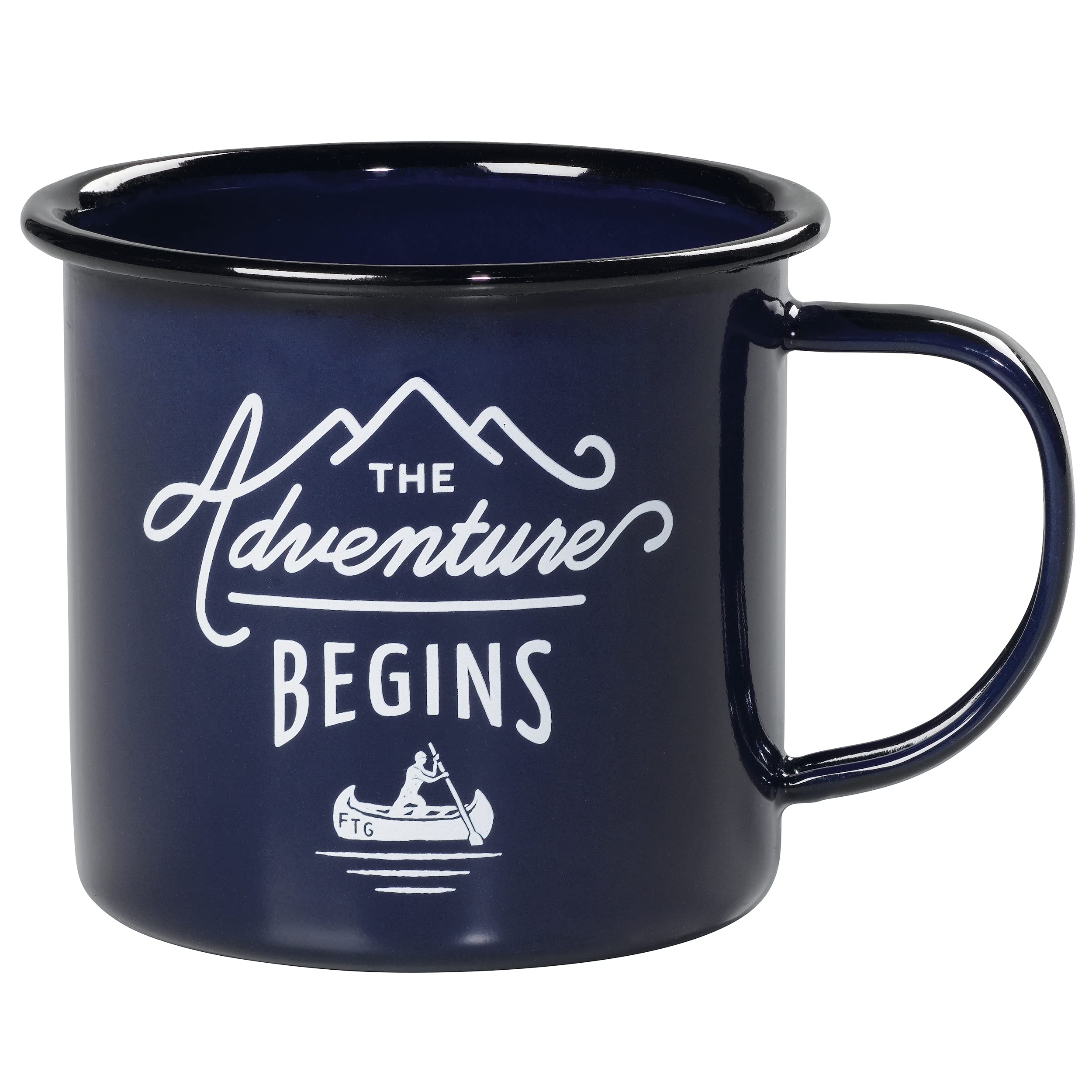 Gentlemen’s Hardware Adventure Enamel Camping Coffee Mug, Blue, 325ml, GEN082