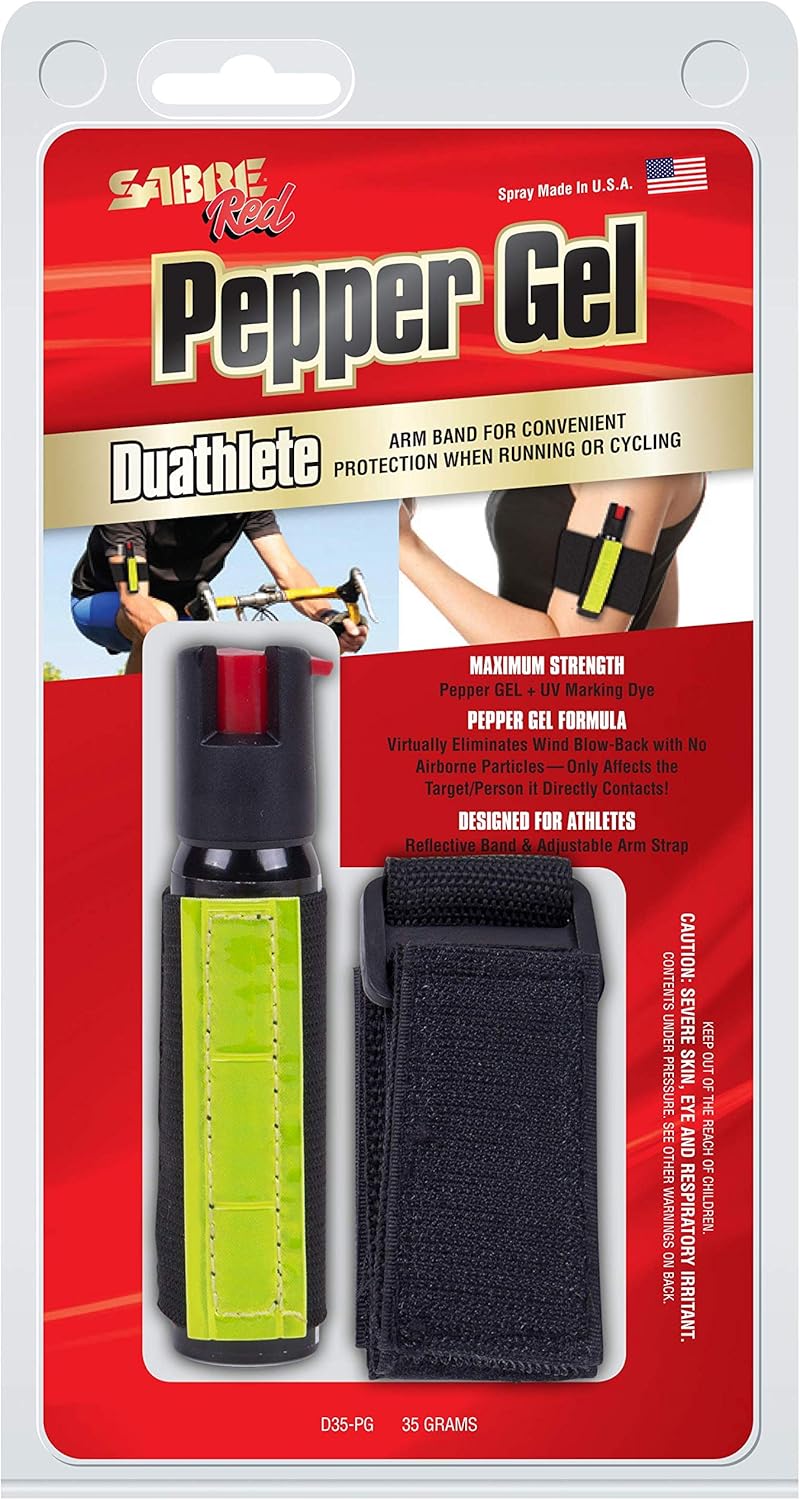 Maximum Police Strength OC Spray Optional Clipon 120dB Personal Alarm w/LED Light SABRE RED