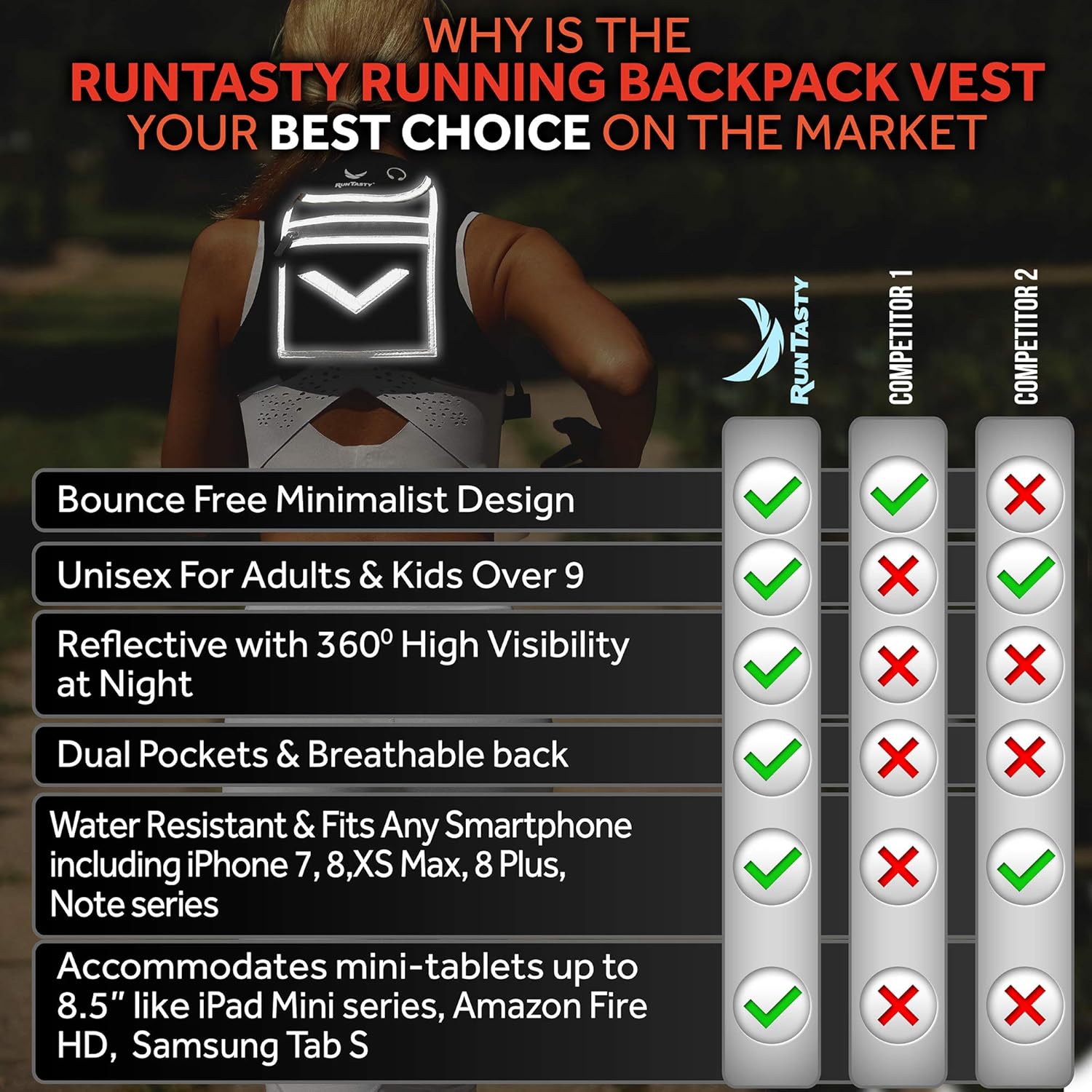 running mini backpack vest