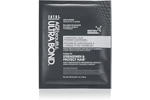 AGE beautiful Charcoal Clay Powder Hair Lightener with Ultra Bond Building | Strengthens, Protects & Nourishes | Lifts up to 7+ Levels | Lightens & Tones in One-Step