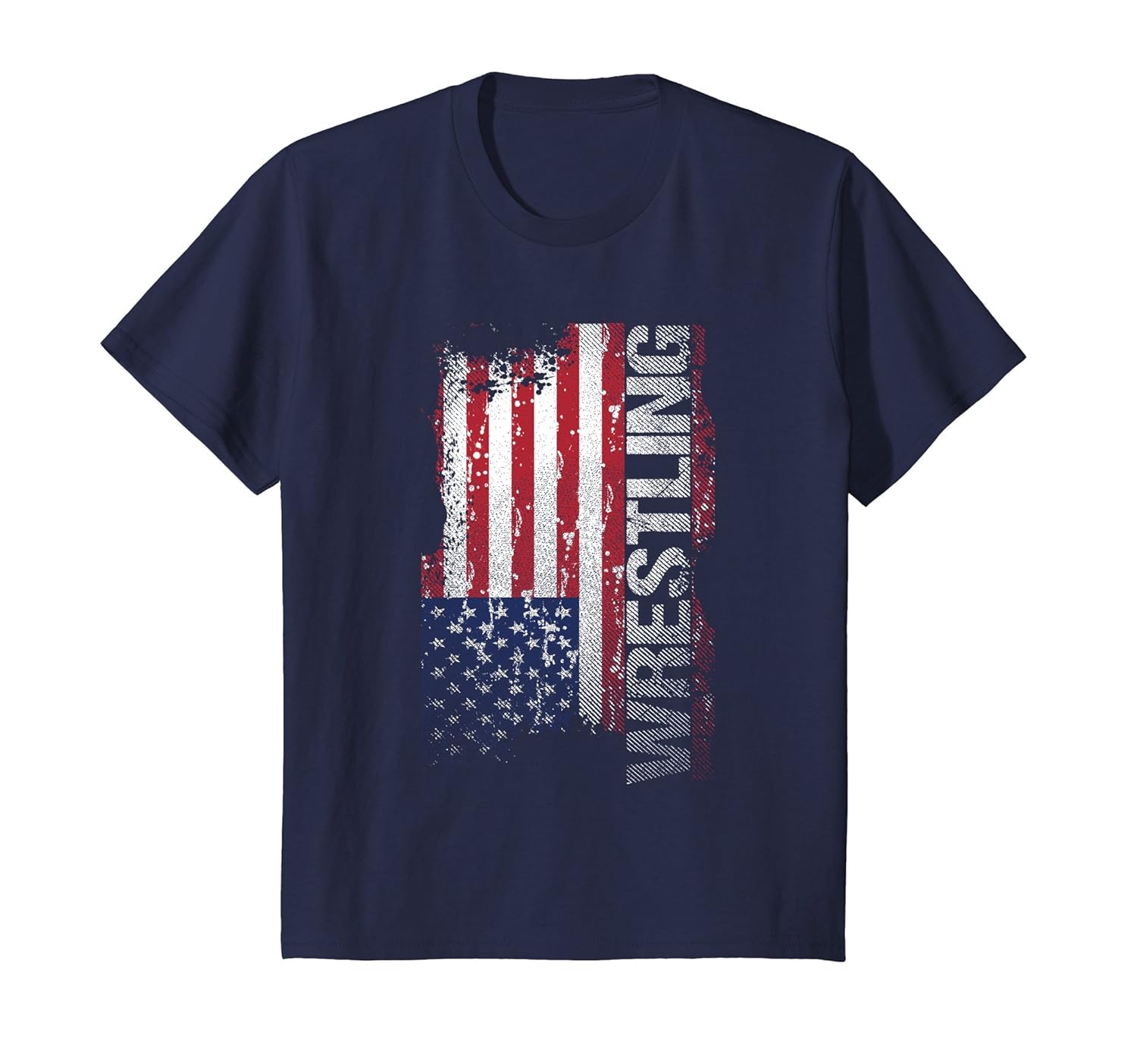 Usa Flag Folkstyle Wrestling T Shirt College Wrestlers Tee Teehay