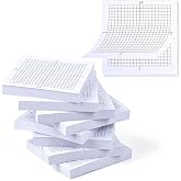 VELATYVIO 8PCS Graph Paper Sticky Notes 800 Sheets Self Adhesive Mini X Y Axis Coordinate Plane Post It 20 X 20 Four Quadrant Grid Pad for School Office Supplies 3 X 3 Inch