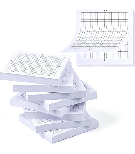 Amazon.com : VELATYVIO 8PCS Graph Paper Sticky Notes 800 Sheets