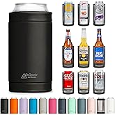 DUALIE 3 in 1 Insulated Can Cooler - 15+ Colors - Universal Size for 12 oz Cans, Slim Cans, and Bottles