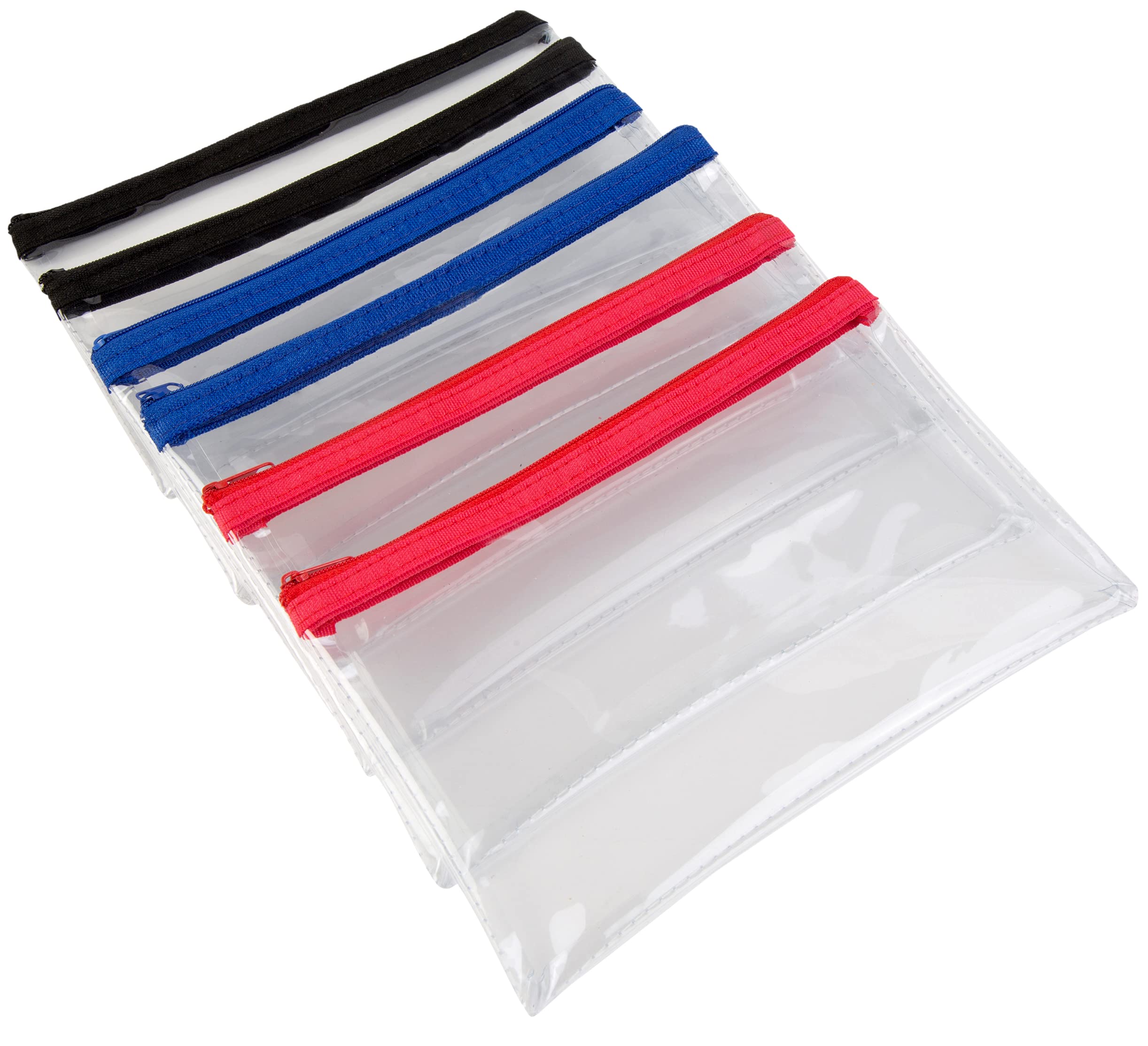 Clear Pencil Case, Transparent Exam Pencil Case PVC with Zipper Perfect for Secondary School | 90% Recycled