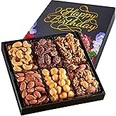 Happy Birthday Nuts Gift Basket, Gourmet Snack Box,in Elegant Box, Gift Set Birthday Party, For Men and Women. Kosher, Snackberry (Assortment #2)
