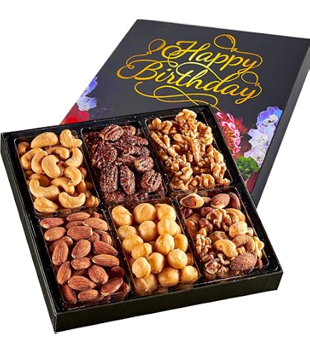 Amazon.com : Holiday Christmas Nuts Gift Basket, Gourmet Snack Box