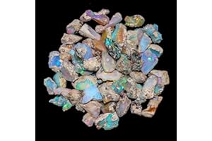 Jaguar Gems AA Natural Raw Ethiopian Opal Gem Stone, Rough Opal Crystals, Jewelry Making Gemstone, Ultra Fire Striking Chunky Opal, Chakra healing Stone, Wire Wrapping, Christmas Gift