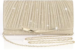 Eidsefe Evening Bag Clutch Purses for Women Wedding Bag Sparkling Party Handbag with Detachable Chain