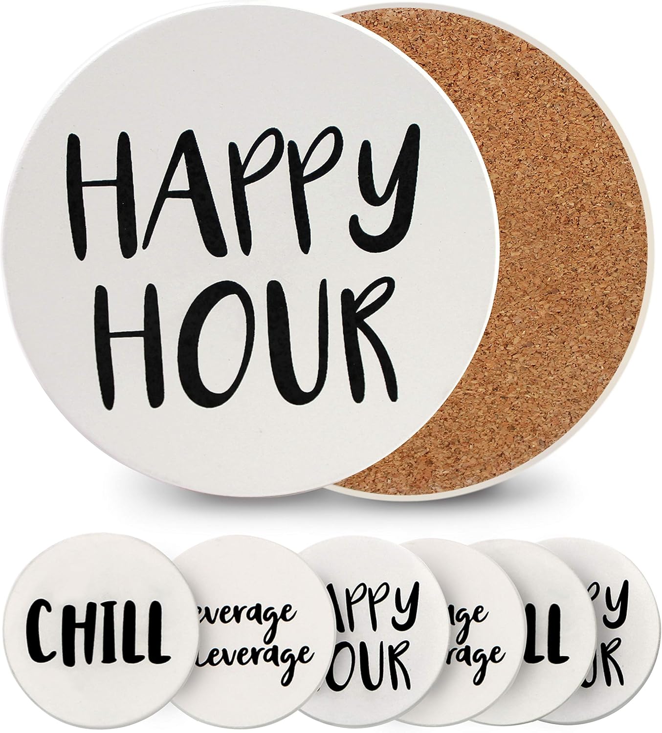 Coasters for Drinks, Absorbent Drink Coasters Set, Cool