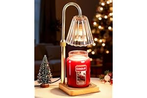 Marycele Candle Warmer Lamp for Yankee Candles, Christmas Birthday Gifts for Mom Women Sister Her, House Warming Gifts, Thanksgiving Decorations for Office Room Home Decor, Clear Wax Warmer with Timer