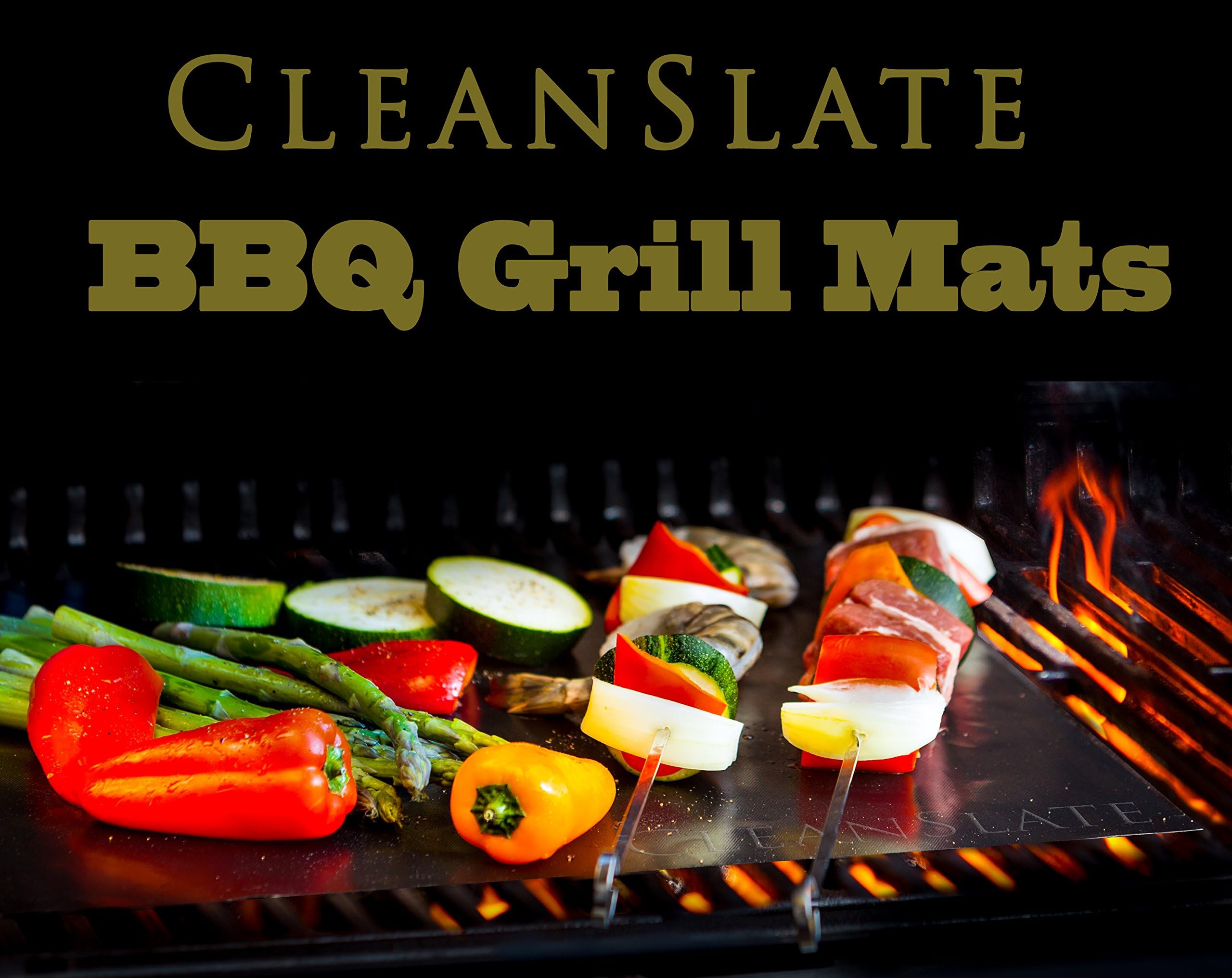 CleanSlate BBQ Non-Stick Grill Mats (Set of 2)