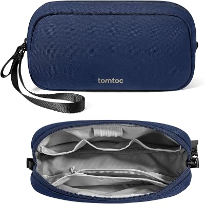 tomtoc Cable Organiser Bag Travel Pouch Water Resistant Tech Organizer