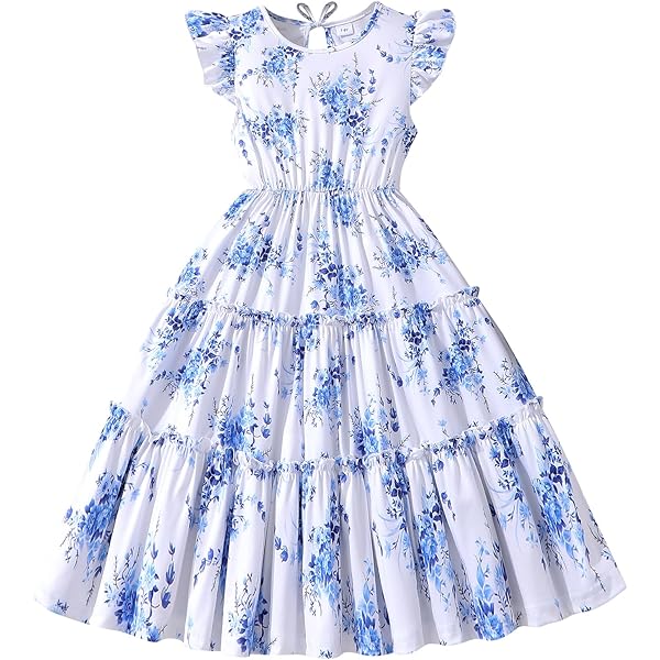 princess polly baby blue dress Retro Floral Dress main image 1