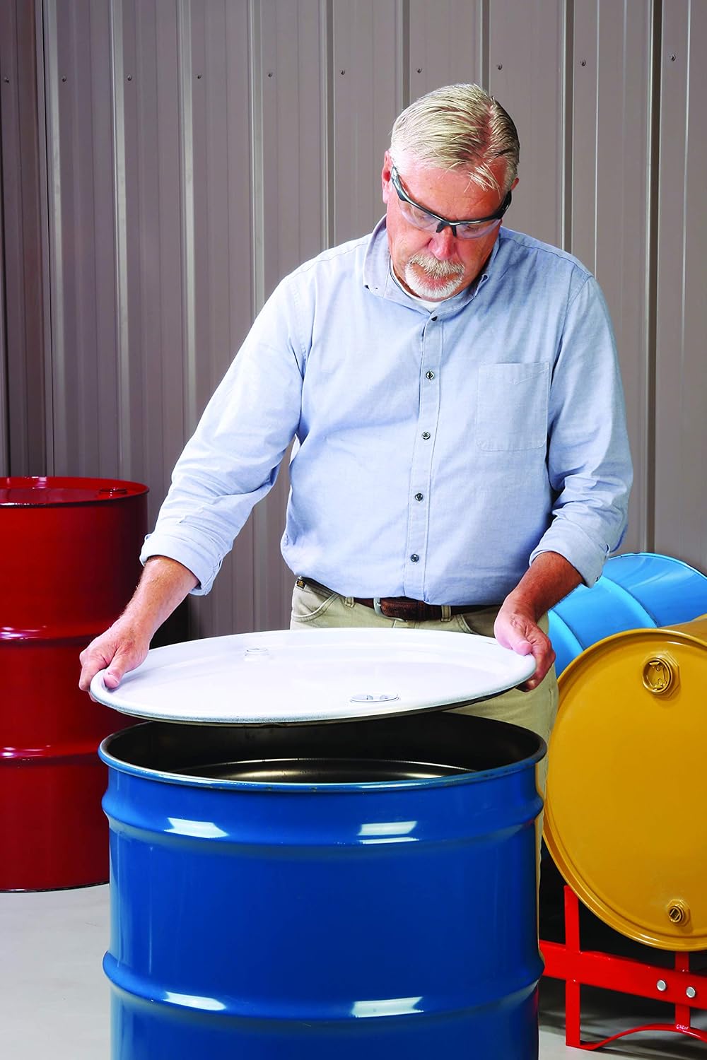 Replacement Drum Lid w/Gasket and Bungs For 55Gallon Steel Drums