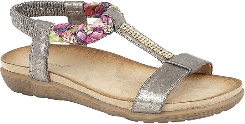womens elasticated sandals