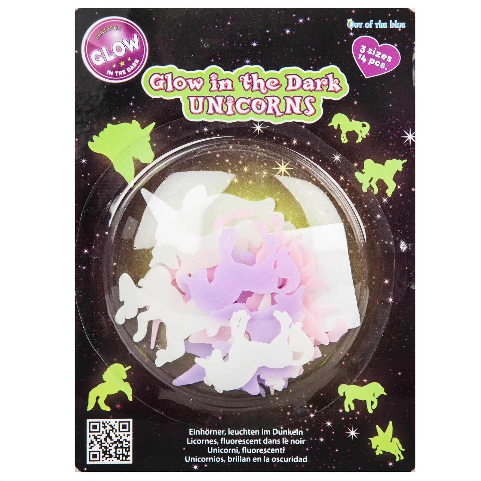 Unicorn Glow In The Dark Stickers 14 Pcs Decal Wall Art