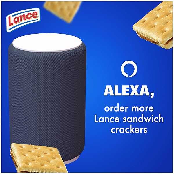 LANCE SANDWICH CRACKERS, CAPTAIN’S WAFERS PEANUT BUTTER AND HONEY, 10 PACKS, 6 SANDWICHES EACH