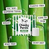 The Cheeky Panda Bamboo Toilet Rolls 24 Pack 3 Ply Plastic Free Packaging view 2