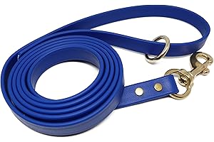 Jim Hodges Dog Training Gummy Dog Leash, Biothane, Dog Training Leash, Waterproof, Weatherproof, 6 Foot Length for Small, Medium & Large Dogs or Puppies, Various Sizes & Colors