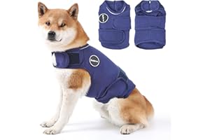 Kodervo Dog Anxiety Jacket, Skin-Friendly Dog Calming Shirt - Dog Coat for Thunder, Fireworks, Vet Visits and Separation - Keep Pet Calm Without Medicine & Training, Anti Anxiety Vest for Dogs
