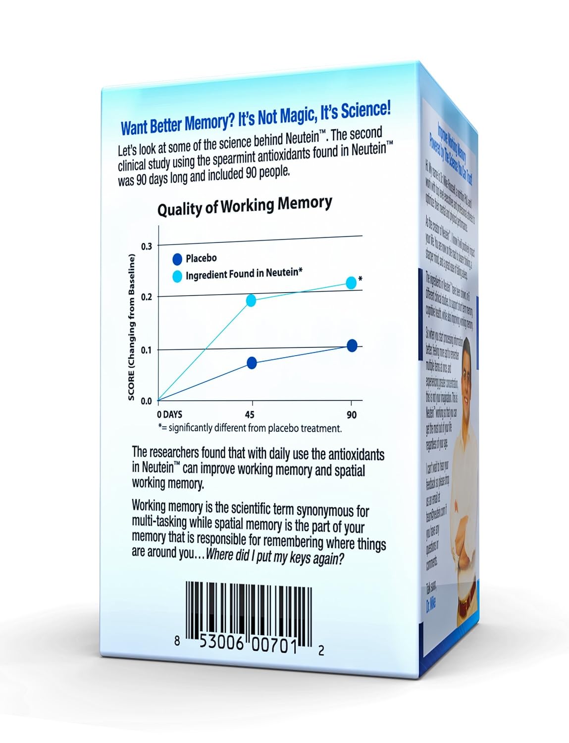 Amazon.com: Neutein Natural Memory Support, PhD Formulated Cognitive Health Support 60 Caps: Health & Personal Care