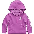 Carhartt Girls' Long-Sleeve Half-Zip Hooded Sweatshirt